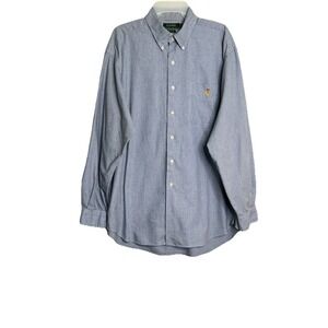 Ralph Lauren Dress Shirt Long Sleeve Mens X-Large  Multicolor Plaid Button Down